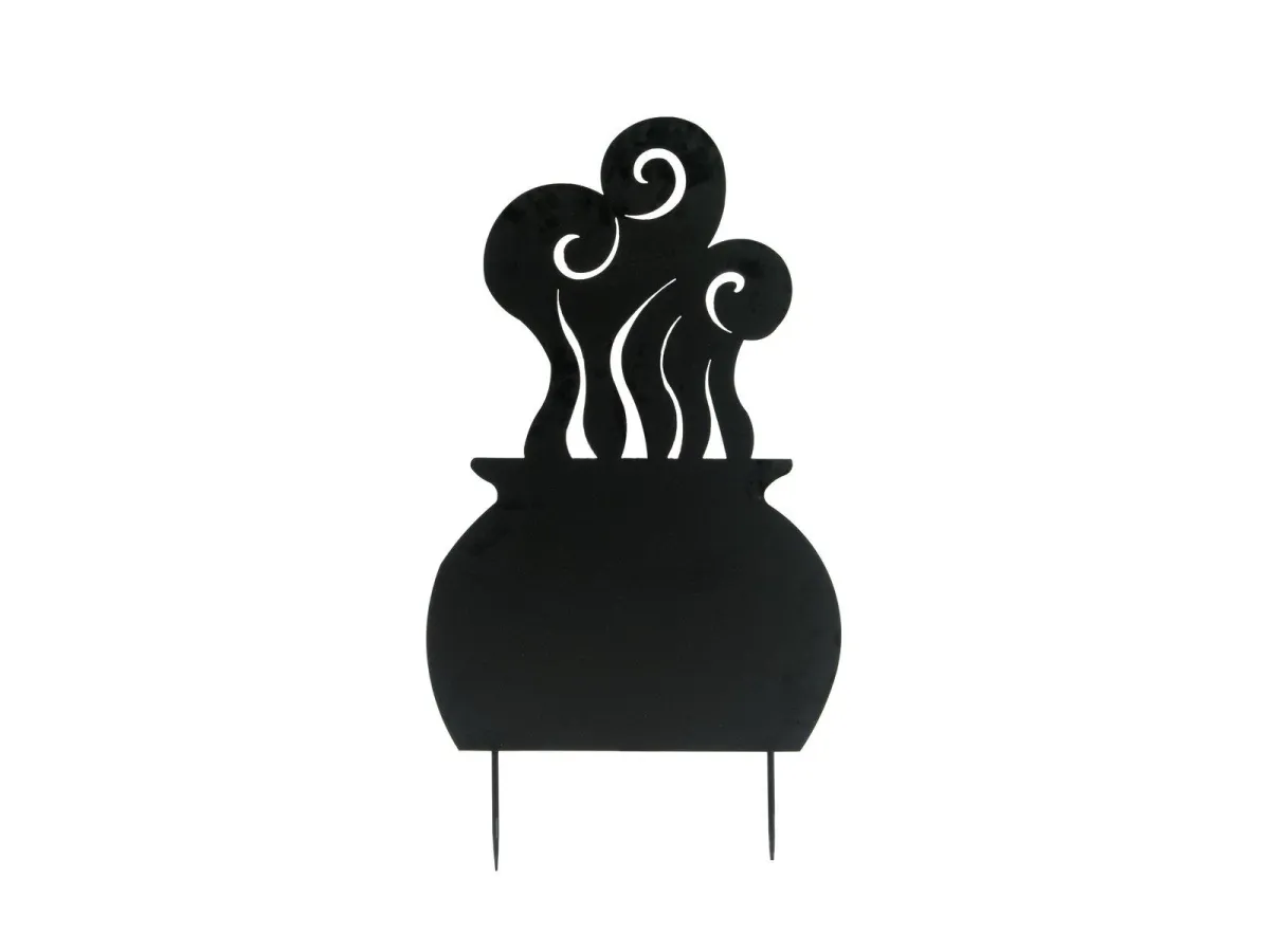 Europalms Silhouette Metal Witch Pot, 83cm