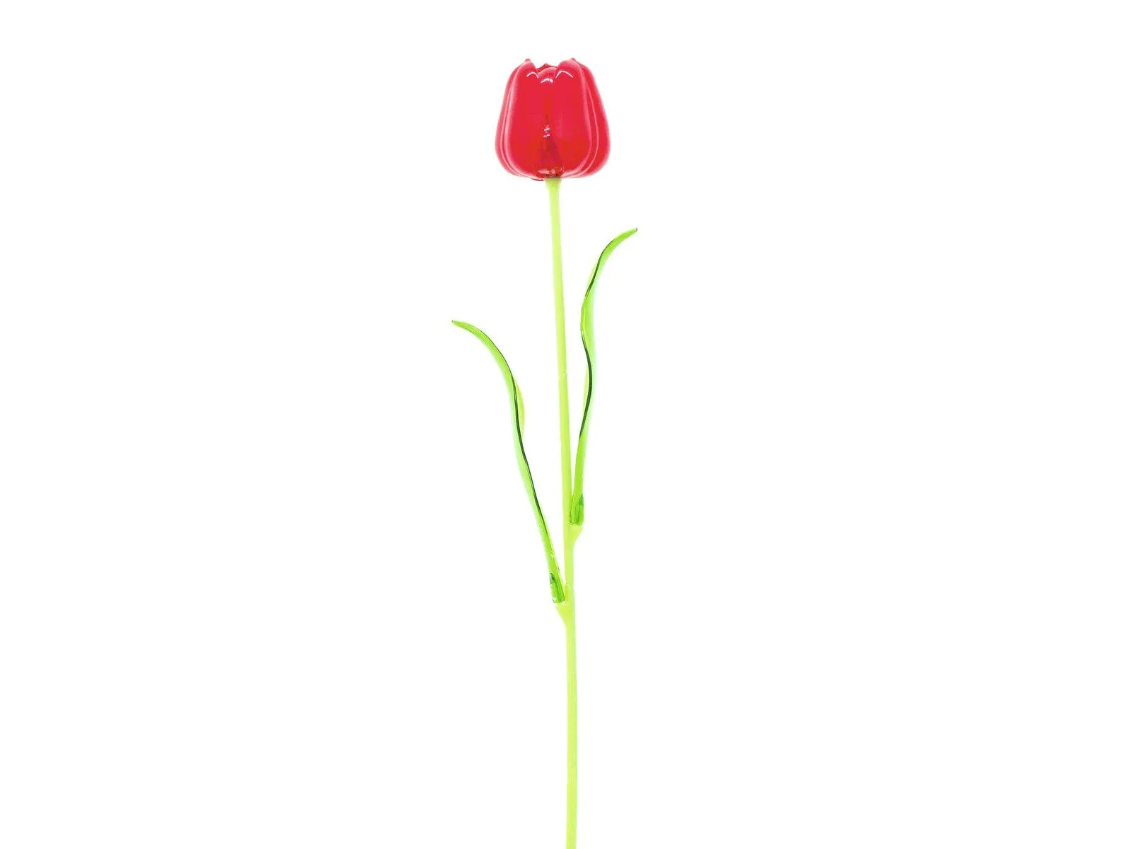 Europalms Crystal tulip,artificial flower, red 61cm 12x