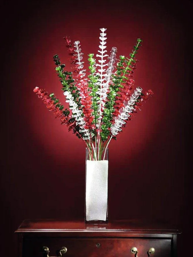 Europalms Crystal eucalyptus, artificial plant, clear 81cm 12x