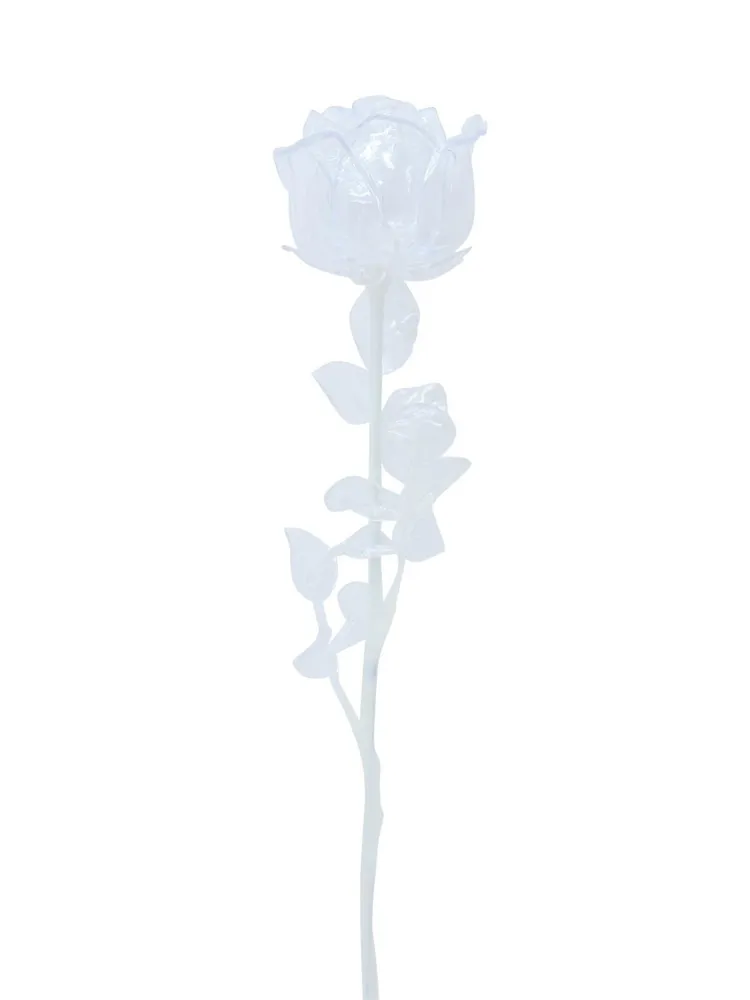 Europalms Crystal rose, clear, artificial flower, 81cm 12x