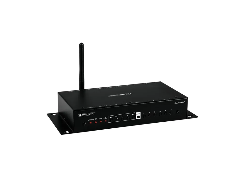 Omnitronic CIA-40WIFI WLAN Multi-Room Amplifier Streaming System