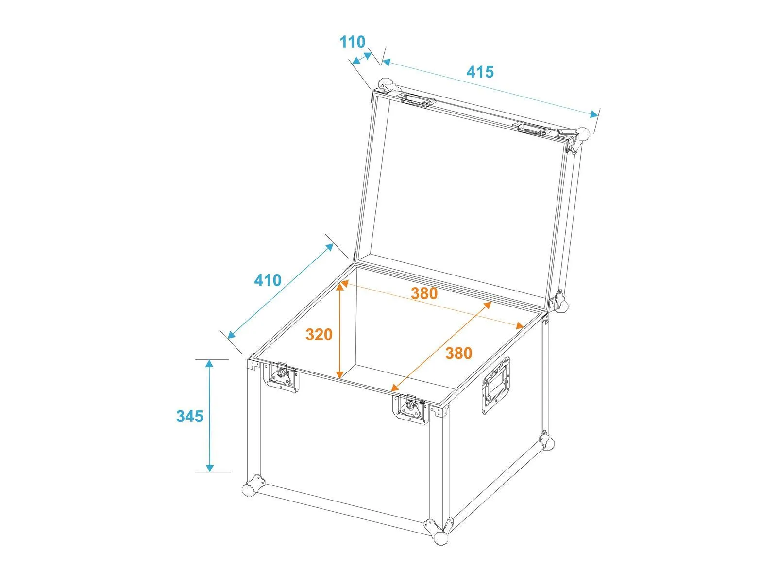 Roadinger Universal Transport Case 40x40cm