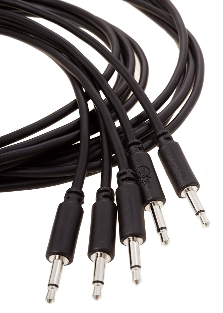 Erica Synths Eurorack patch cables 90cm 5 pcs black [1 pcs left]