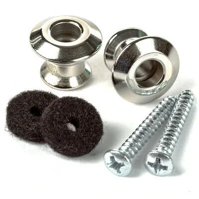 Dunlop 2PSLS031N Straplok Dual Design Button Set -Nickel