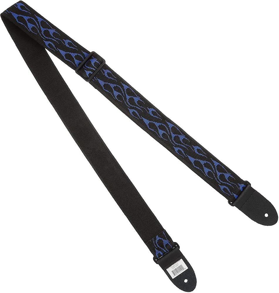Dunlop Strap D3811BL FLAMBE-BLUE-EA