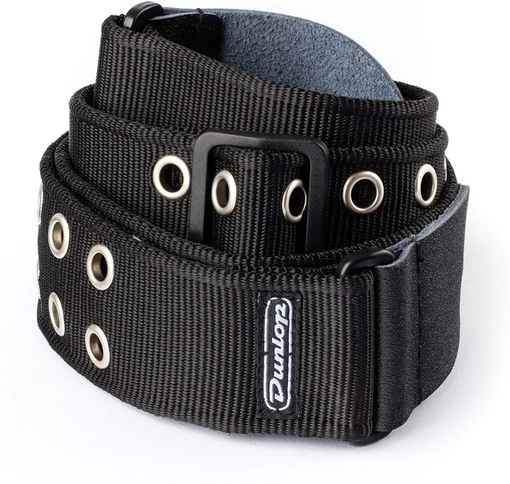 Dunlop Strap D3819BK GROMMET BLCK-EA