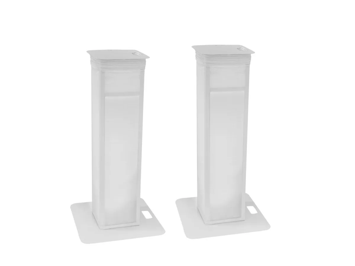 Eurolite 2x Stage Stand variable incl. Cover and Bag, white
