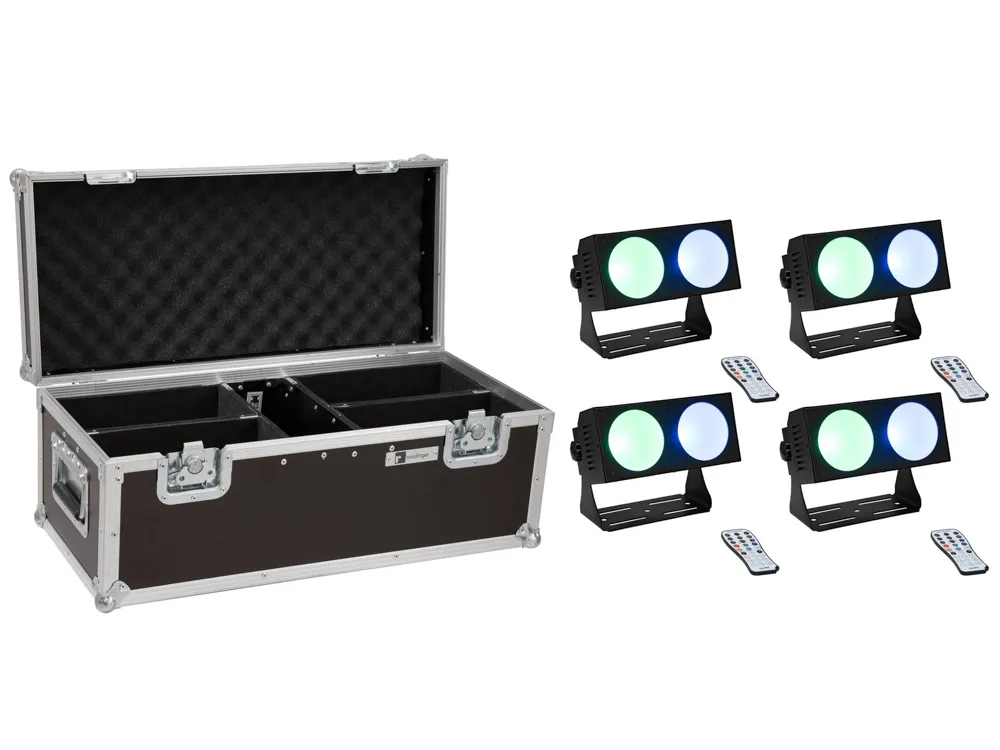 Eurolite Set 4x LED CBB-2 COB RGB Bar + Case
