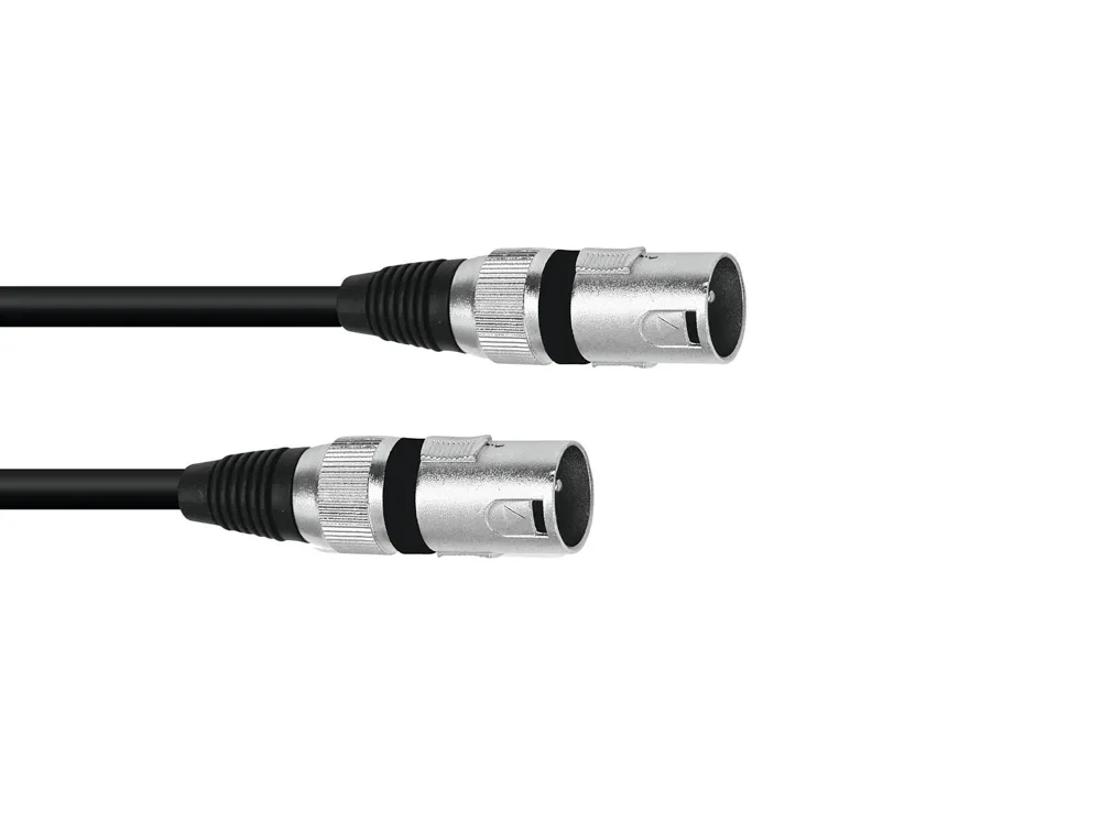 Omnitronic 1xXLR Ma > 1xXLR Ma 0.2m Black