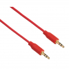 Hama Flexi-Slim 3.5 mm Jack Cable Gold Red 0.75m