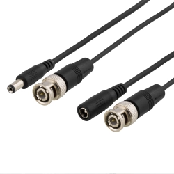 Cable Coax BNC Ma-Ma and Power BNC 2.1mm DC 5m Black