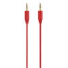 Hama Flexi-Slim 3.5 mm Jack Cable, Gold, Red, 0.75 m