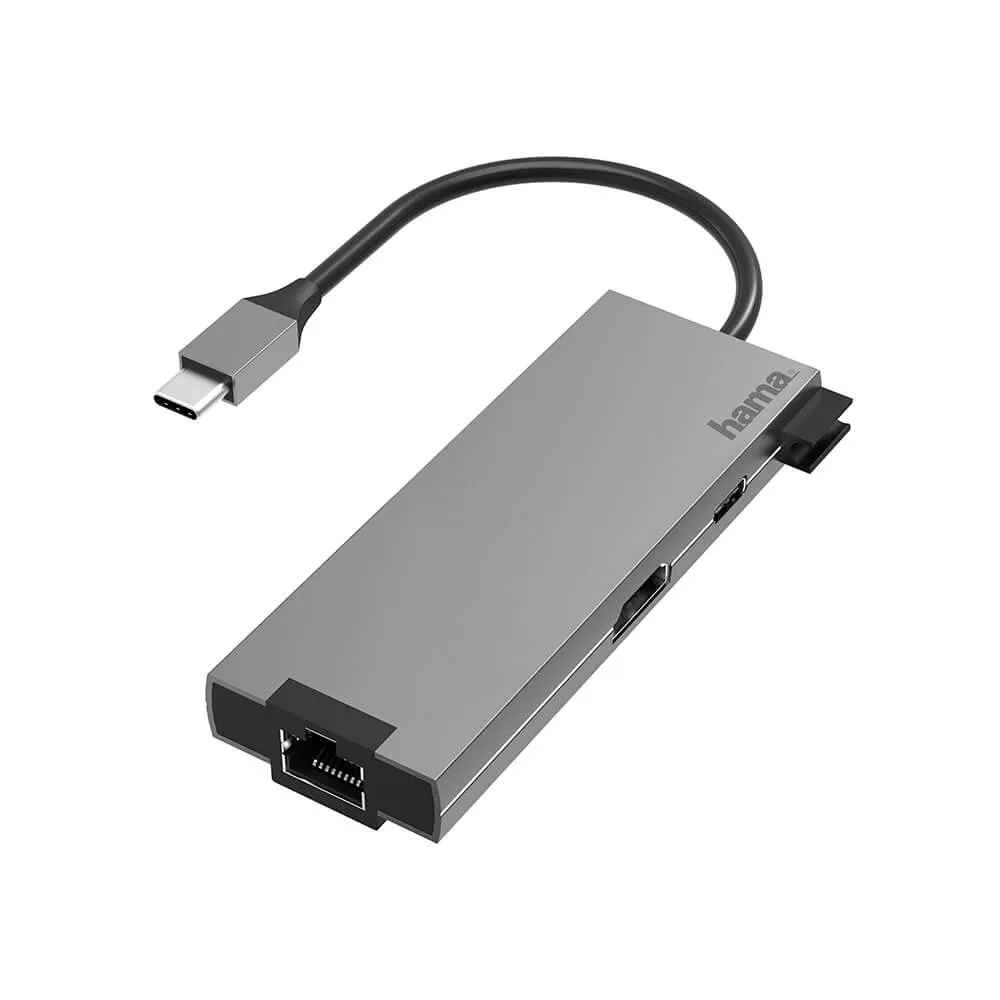 Hama Adapter USB-C Multi 4x Ports HDMI/LAN