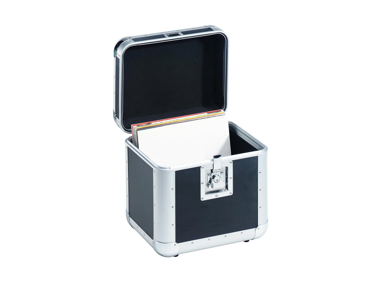 Roadinger Record Case ALU 75/25 Rounded BK