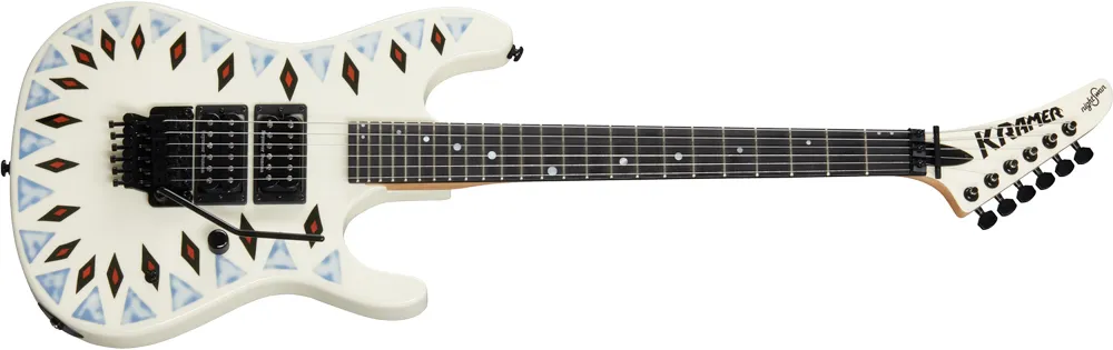 Kramer NightSwan Vintage White with Aztec Graphic