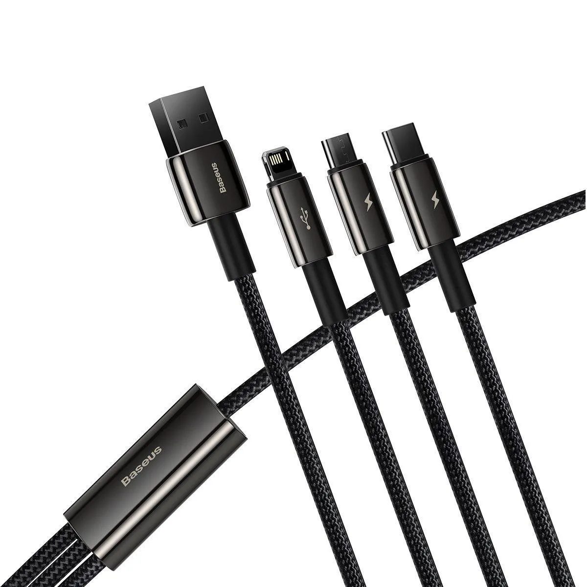 Baseus USB cable 3in1 USB to micro USB + USB-C + Lightning 3.5A 1.5m
