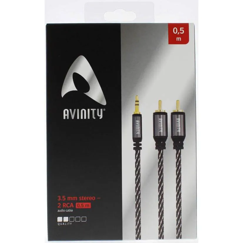 Avinity CLASSIC Cable 2xRCA > 3.5mm Klass 5 0.5m