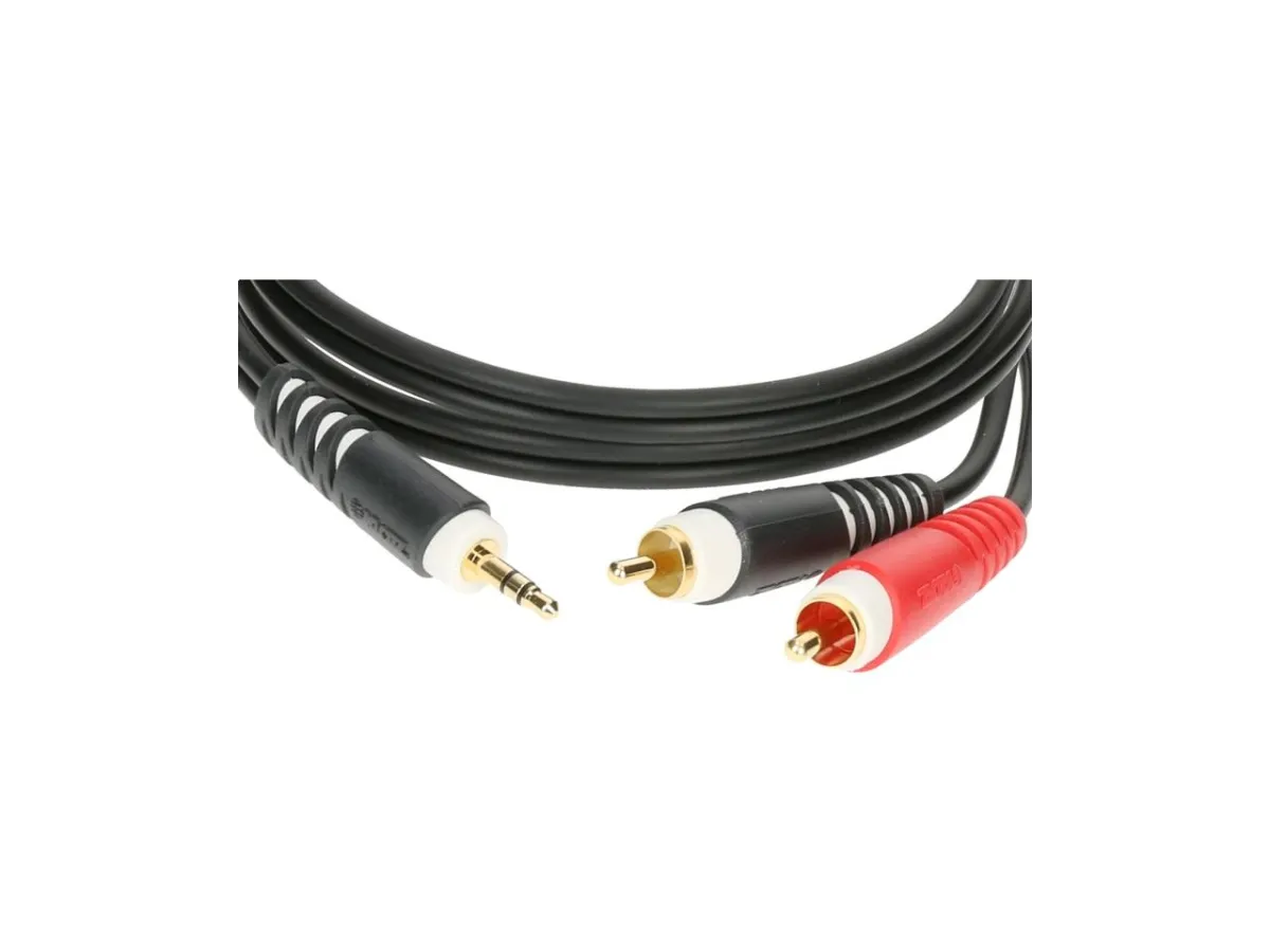 Klotz 1x3.5mm Ma ST > 2xRCA Ma 6m