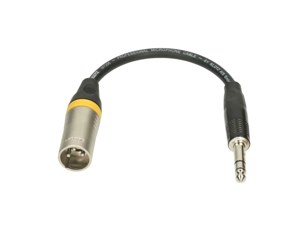 Klotz XLR Ma 3p > 6.3mm Ma 3p 0.2m