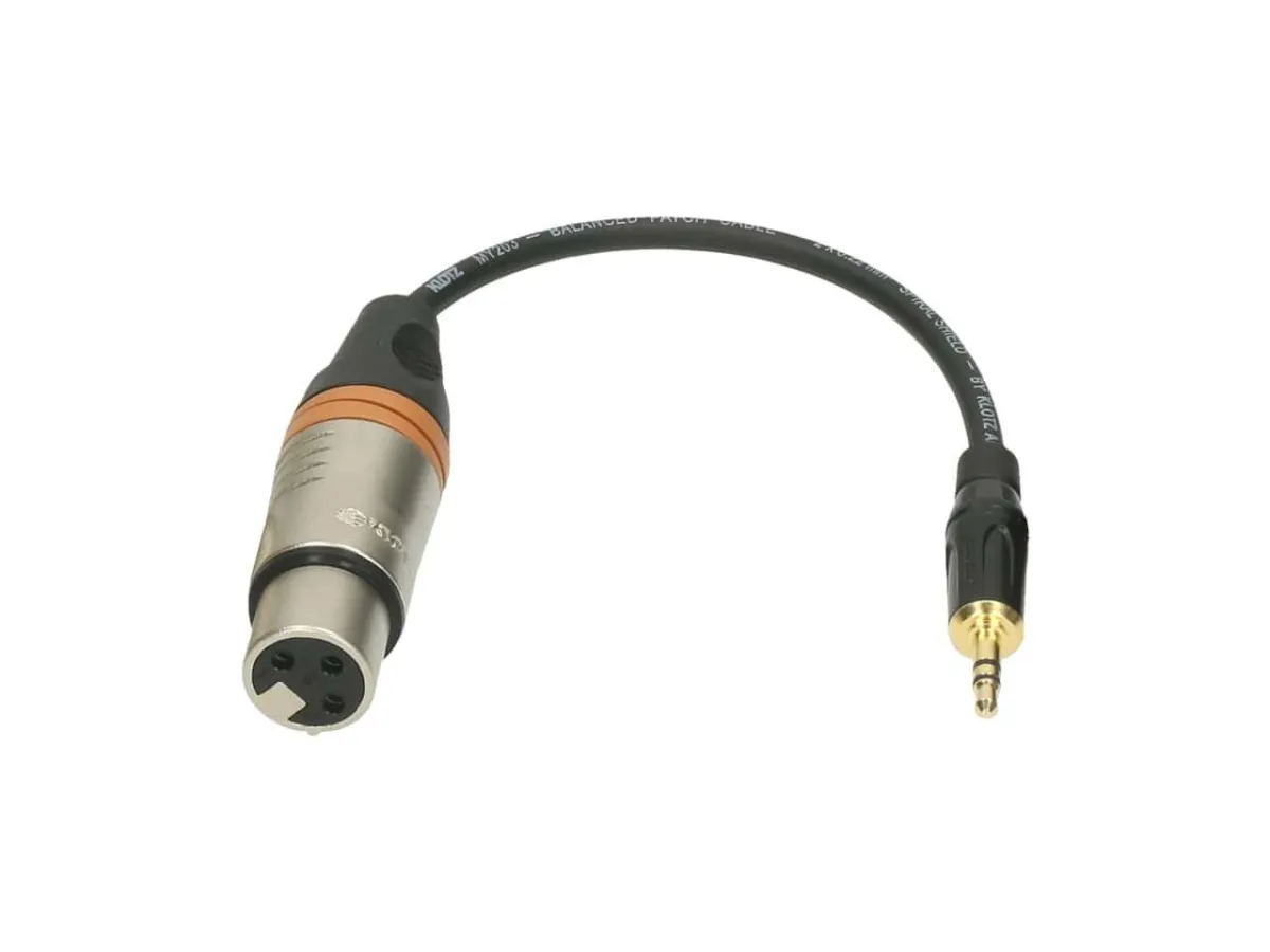 Klotz XLR Fe 3p > 3.5mm Ma 3p 0.2m
