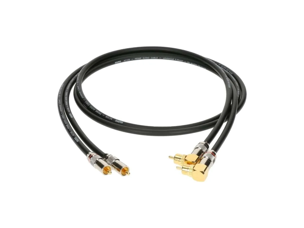 Klotz 2xRCA Angled > 2xRCA SUPREME 0.6m