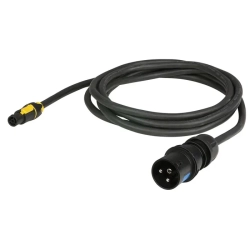 Dap Audio Powercable 6mtr True 1/CEE 16A 3p 6h black 3x25mm IP44