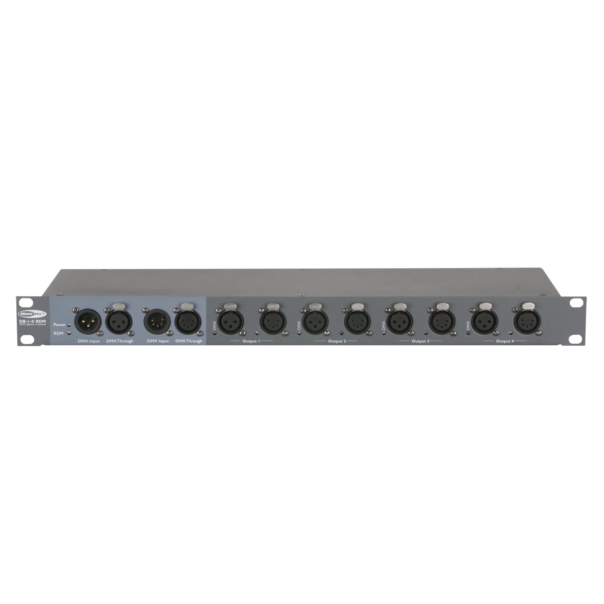 Showtec - DB-1-4/RDM 4 Channel DMX Booster with RDM 3 & 5p XLR