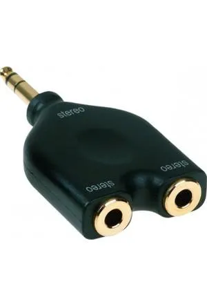 Proel 6.3mm Ma ST > 2x6.3mm Fe ST Adapter