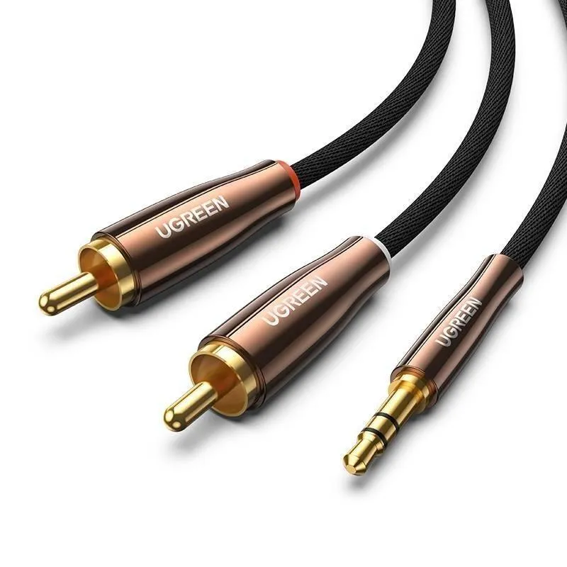 Ugreen 2xRCA Ma > 1x3.5mm Ma Goldplated 3m