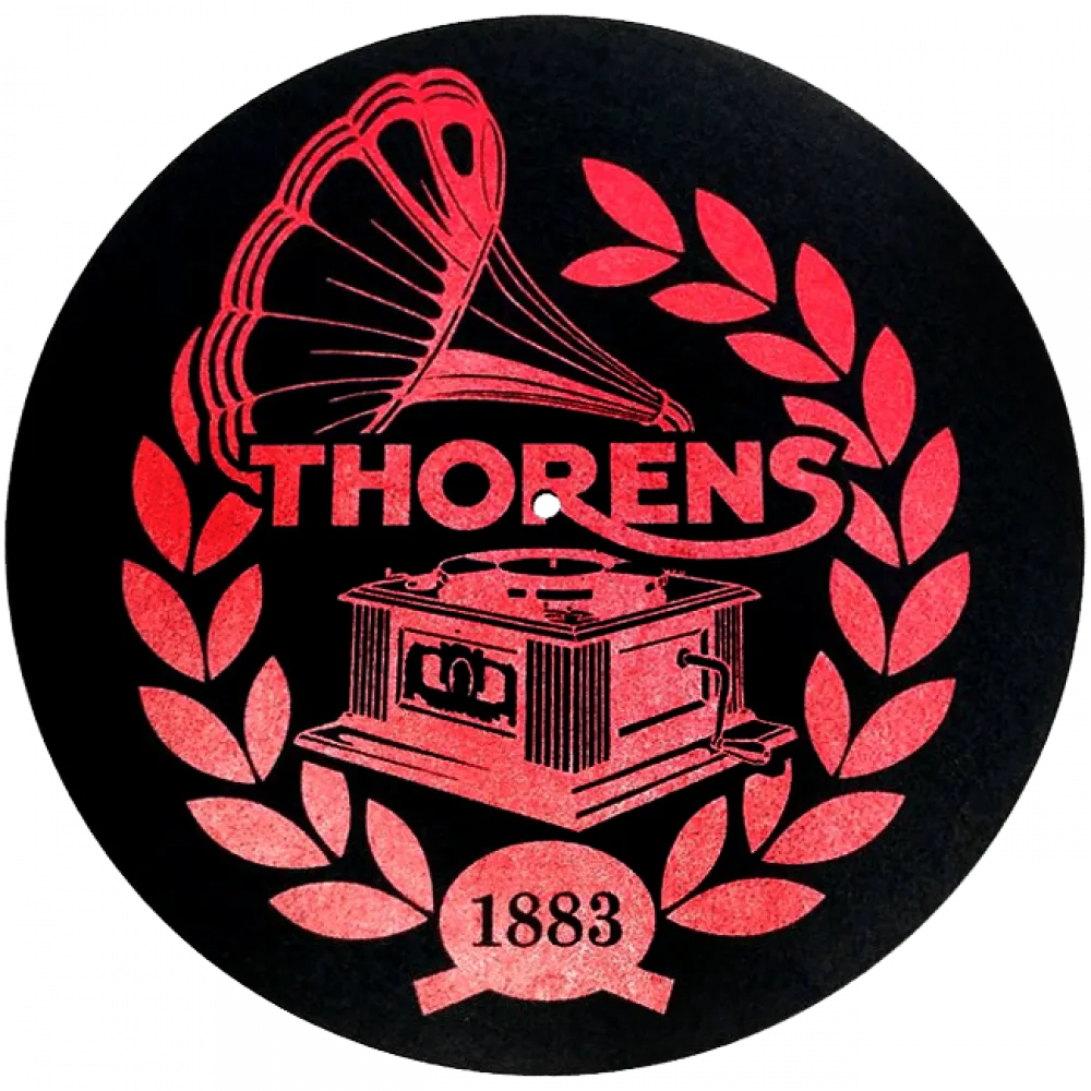 Thorens - Black/Red Logo Mat