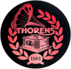 Thorens Black/Red Logo Mat