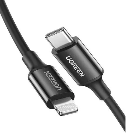 Ugreen USB-C > Lightning Cable 36W 2m Black