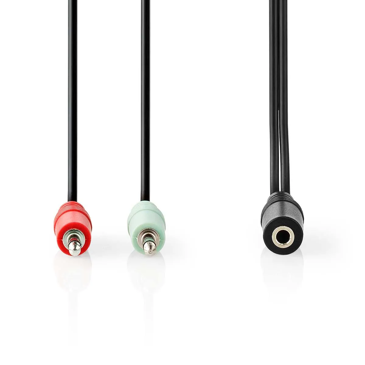 Nedis 1x3.5mm Fe ST 4-pin > 2x3.5mm Ma 3-pin