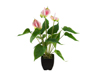Europalms Anthurium artificial plant white and pink