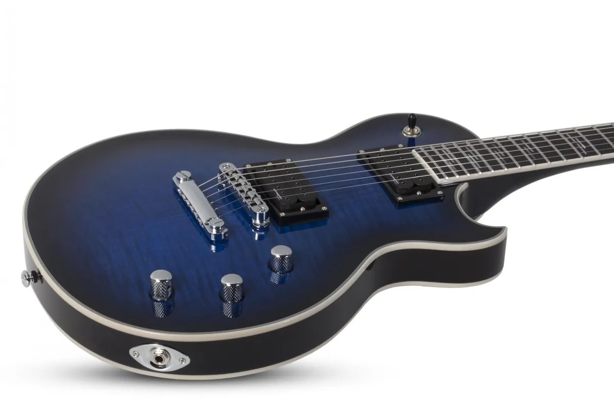 Schecter Solo-II Supreme See-Thru Blue Burst