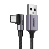 Ugreen USB > USB-C Angled Quick Charge 3.0 Black 1m