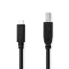 Nedis USB B Male to USB-C Male