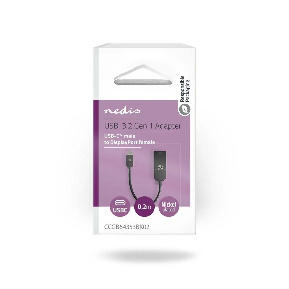 Nedis USB-adapter USB-C Male > DisplayPort Female