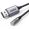 Ugreen USB to Mini Jack 3.5mm AUX Grey Adapter