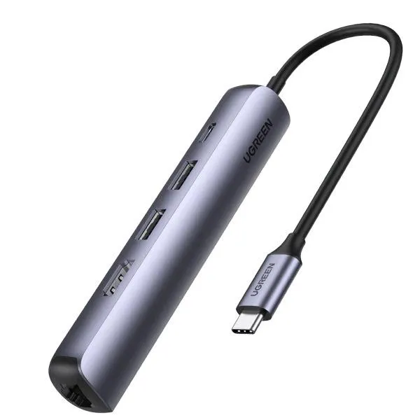 Ugreen 5in1 USB-A to 3xUSB 2.0 + RJ45 + USB-C