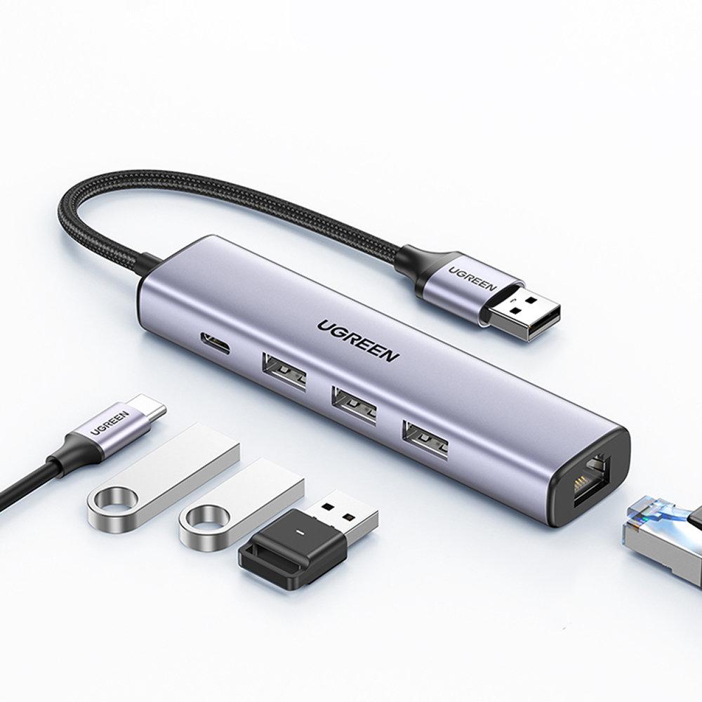 Ugreen 5in1 USB-A to 3xUSB 3.0 + RJ45 + USB-C