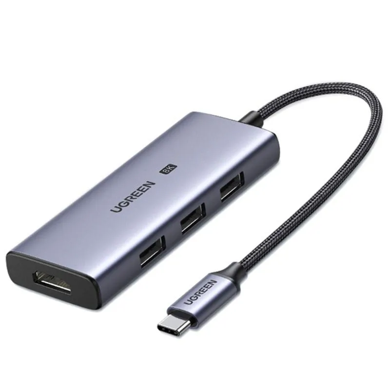 Ugreen 4in1 Adapter USB-C to 3xUSB 3.0 + HDMI2.1 8K