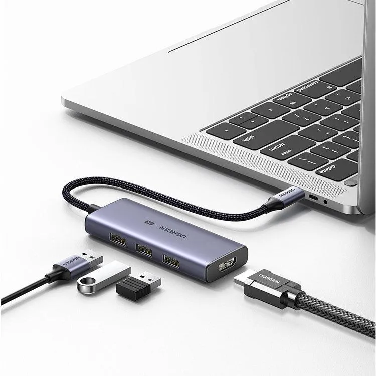 Ugreen 4in1 Adapter USB-C to 3xUSB 3.0 + HDMI2.1 8K