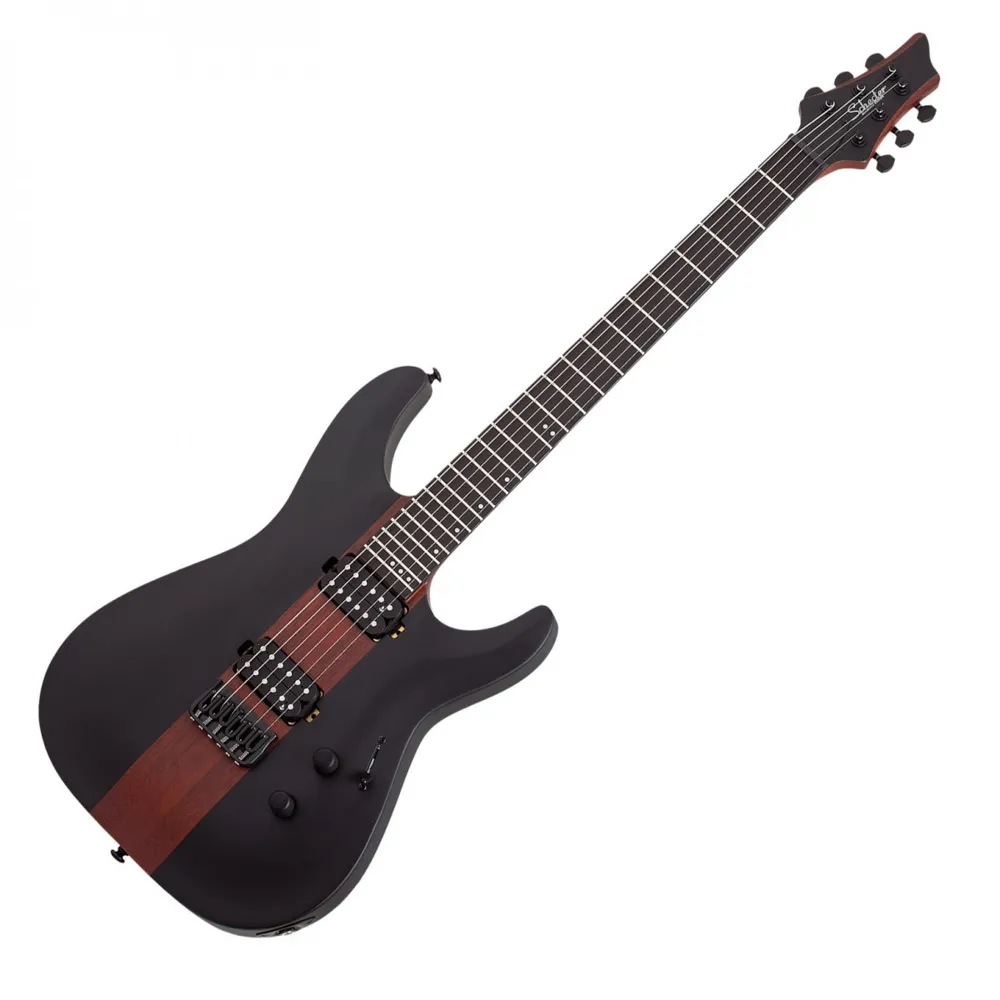 Schecter C-1 Rob Scallon Dark Roast DR Lefthand