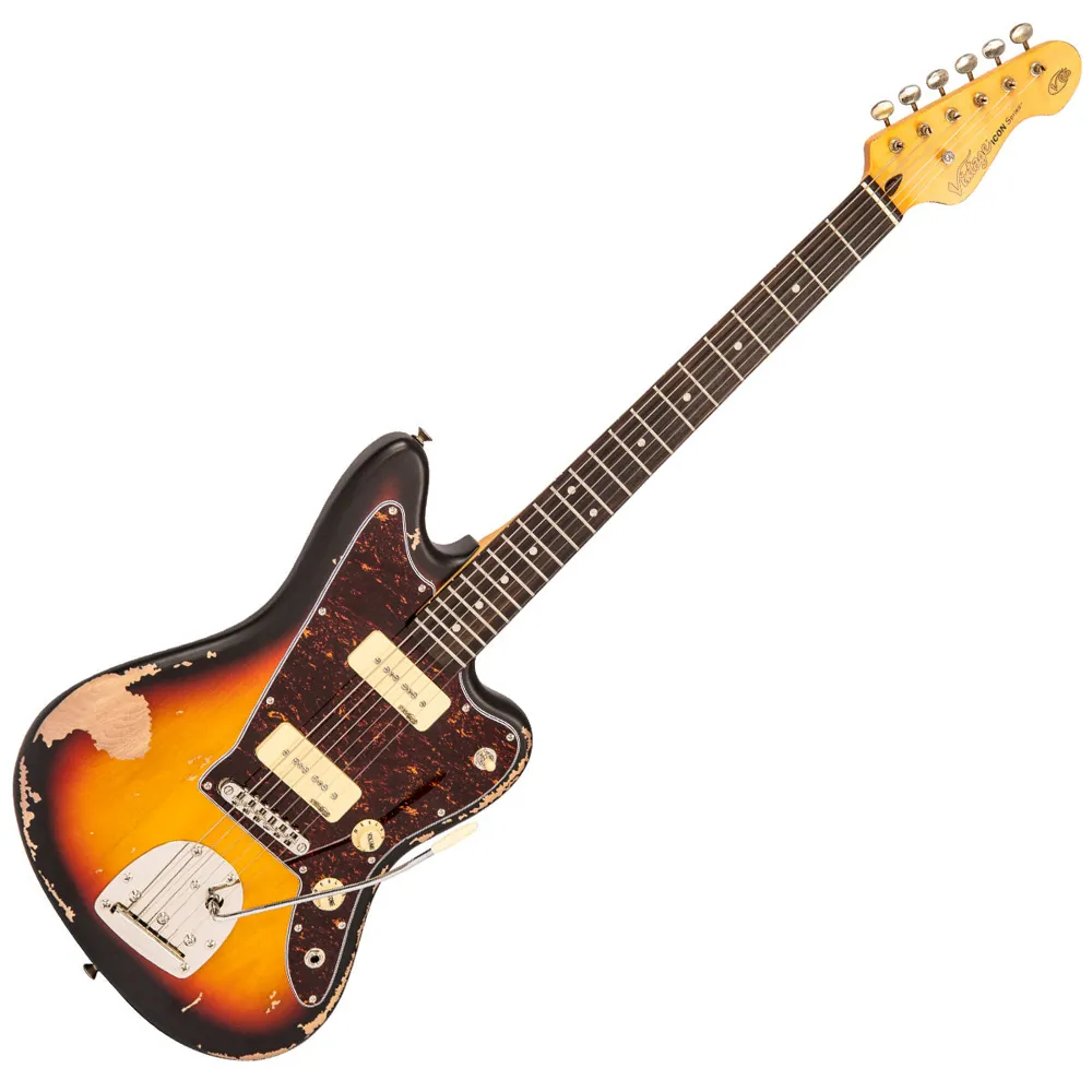 Vintage V65 Icon Vibrato Distressed Sunburst