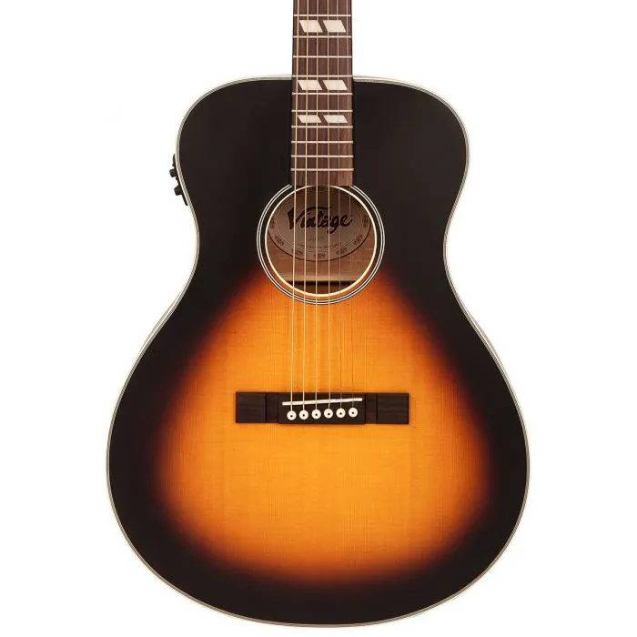Vintage VE130VSB Historic Folk Guitar EQ