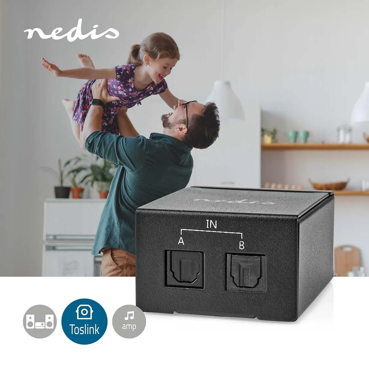Nedis Digital Audio Switch 2-way