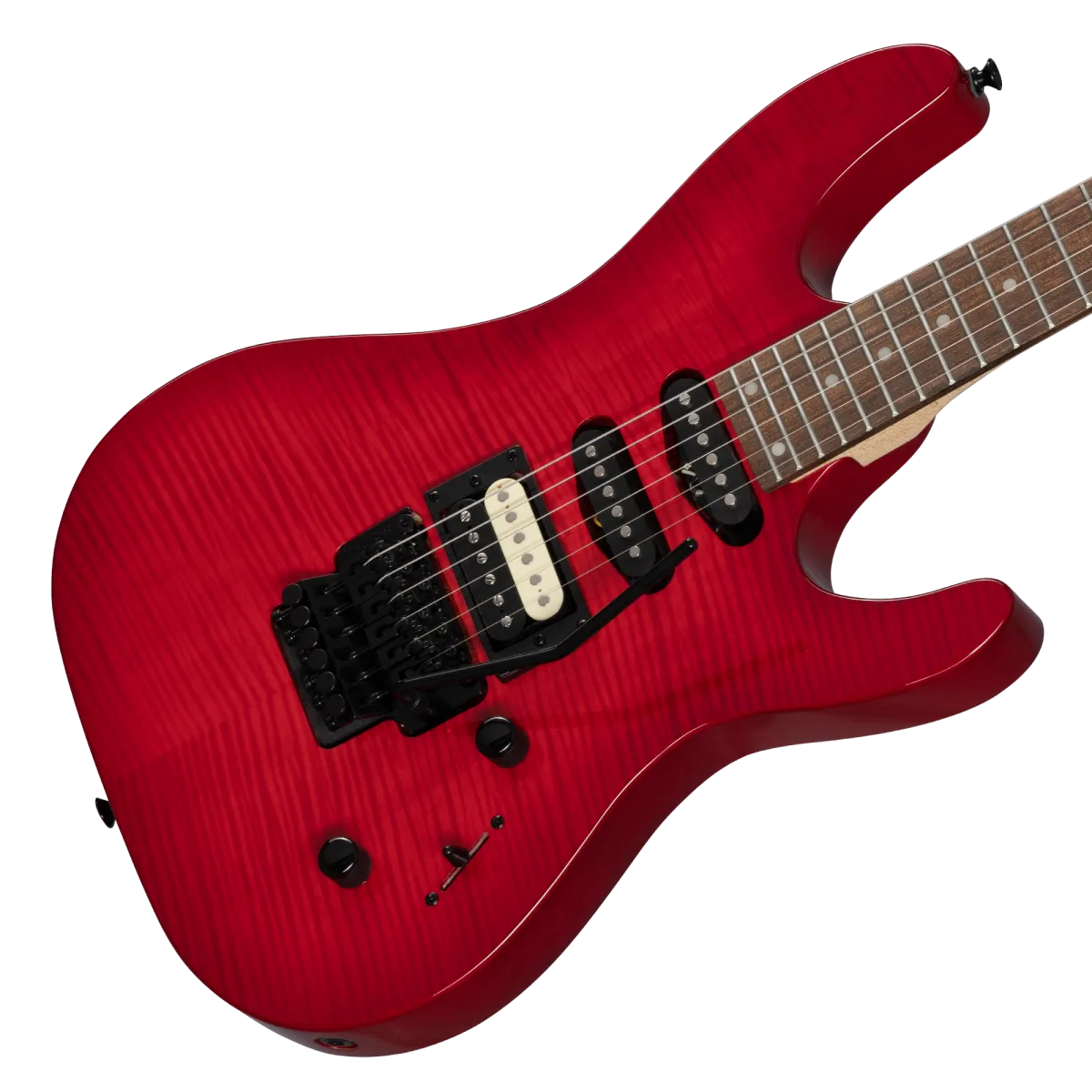 Kramer Striker Figured HSS Floyd Rose Special Transparent Red