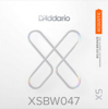 D'Addario XSBW047 80/20 Bronze Ball End Single String, .047
