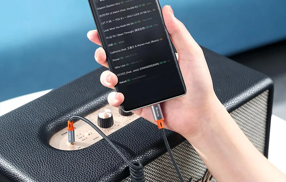 Mcdodo USB-C Ma > 3.5mm Ma AUX 1.8m